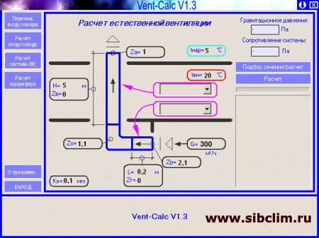 Vėdinimo programos projektavimas